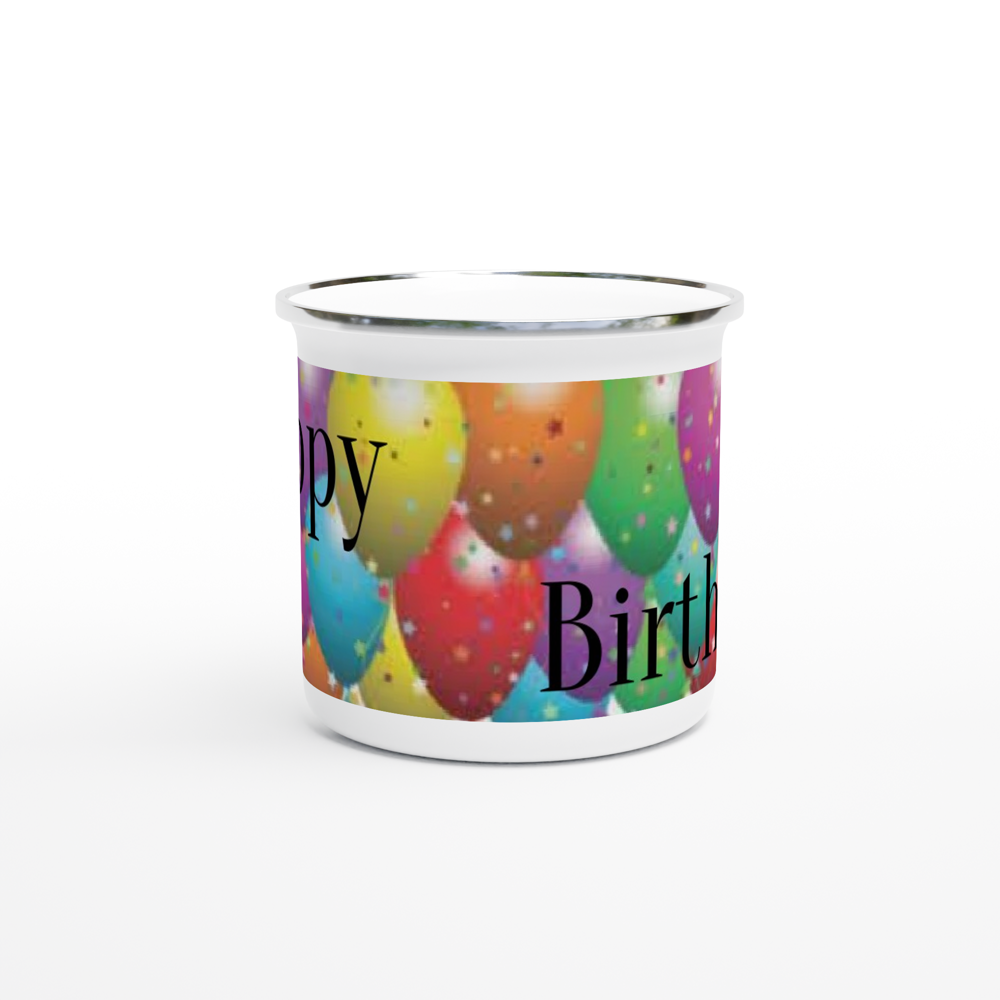White 12oz Enamel Mug
