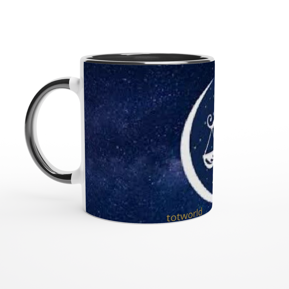 White 11oz Ceramic Mug with Color Inside