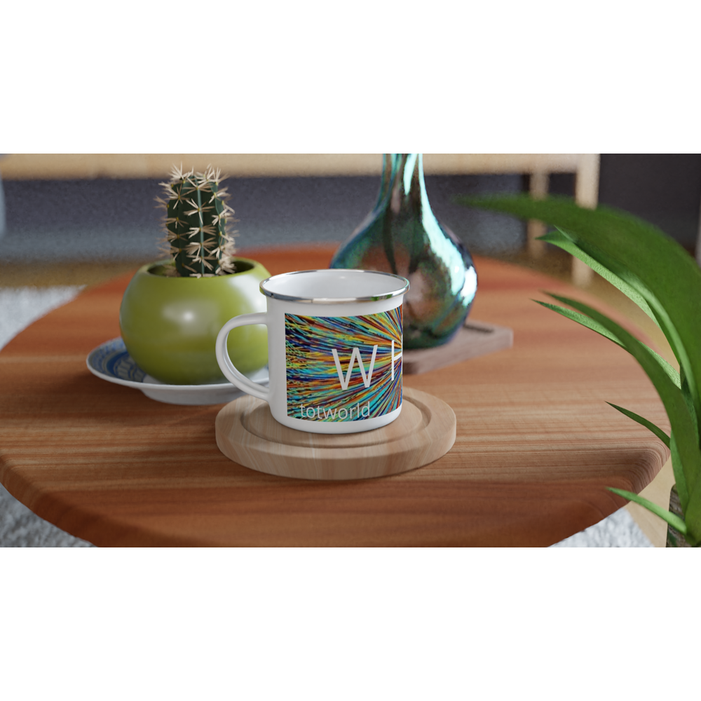 White 12oz Enamel Mug