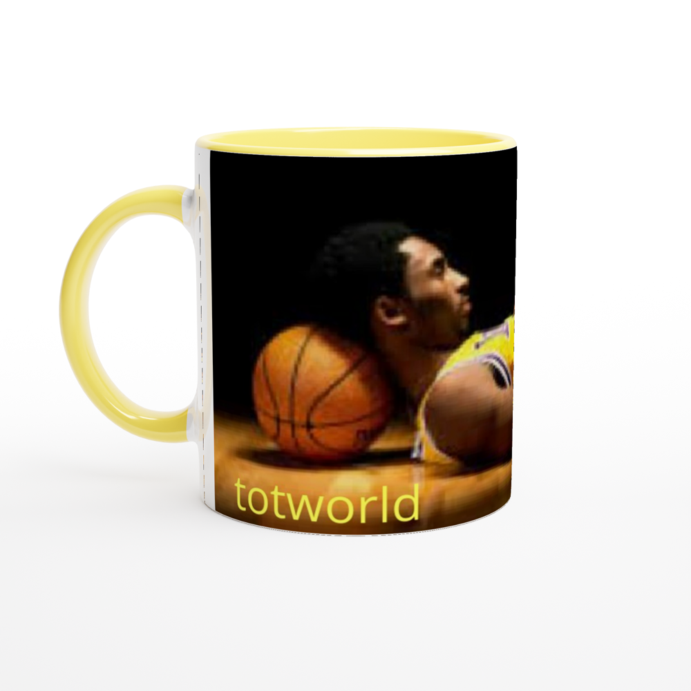 White 11oz Ceramic Mug with Color Inside