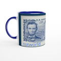 White 11oz Ceramic Mug with Color Inside