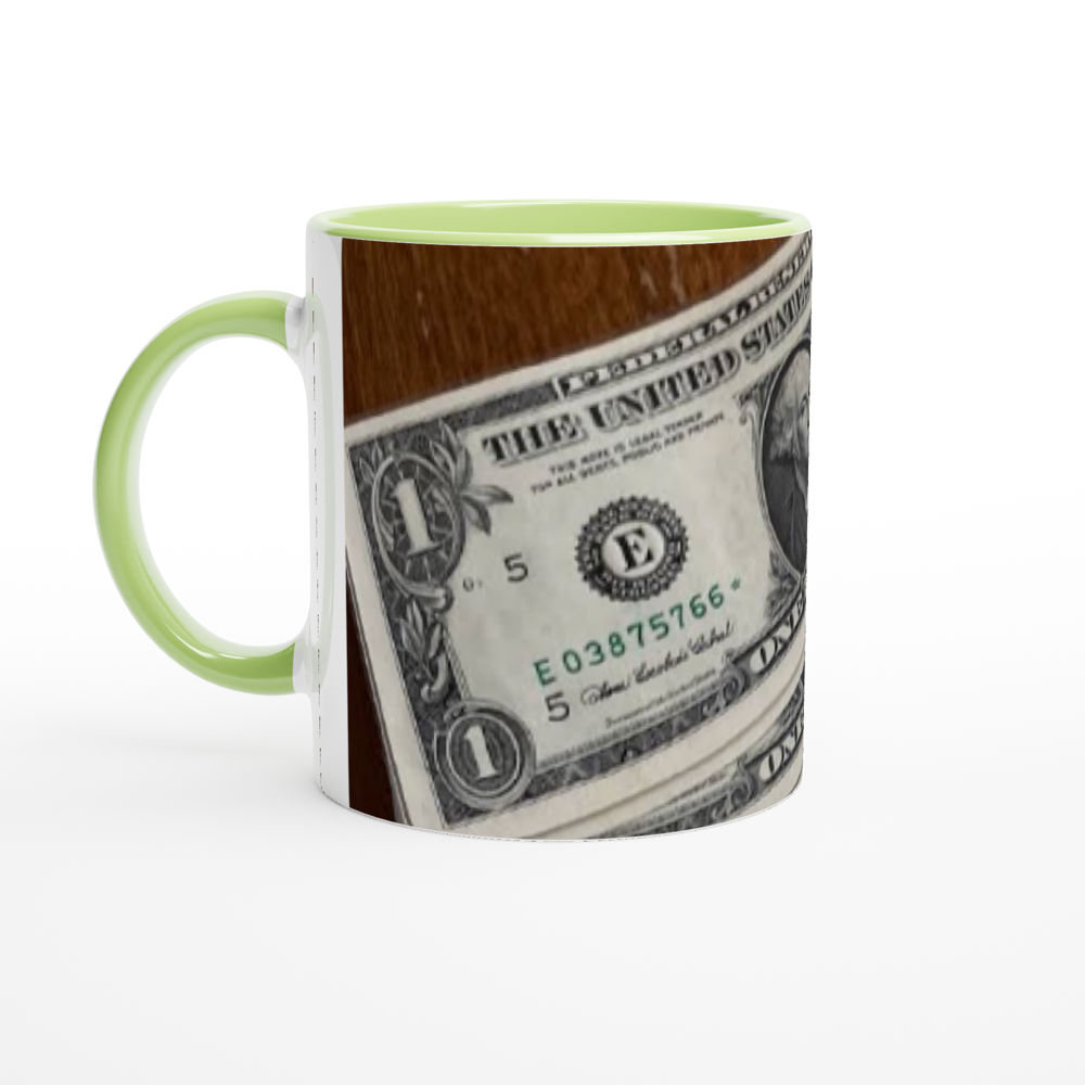 White 11oz Ceramic Mug with Color Inside