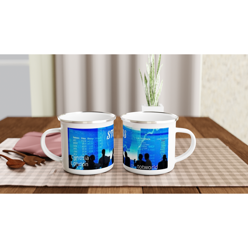 White 12oz Enamel Mug
