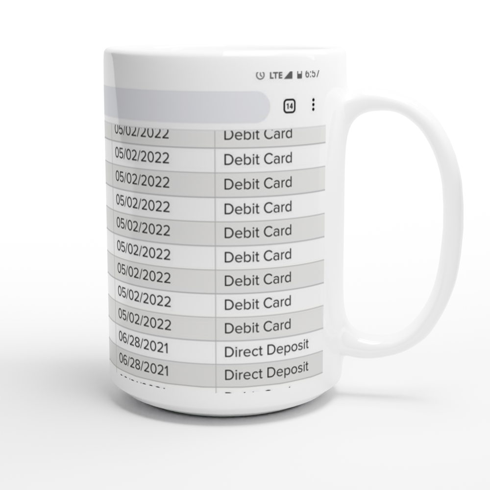 White 15oz Ceramic Mug