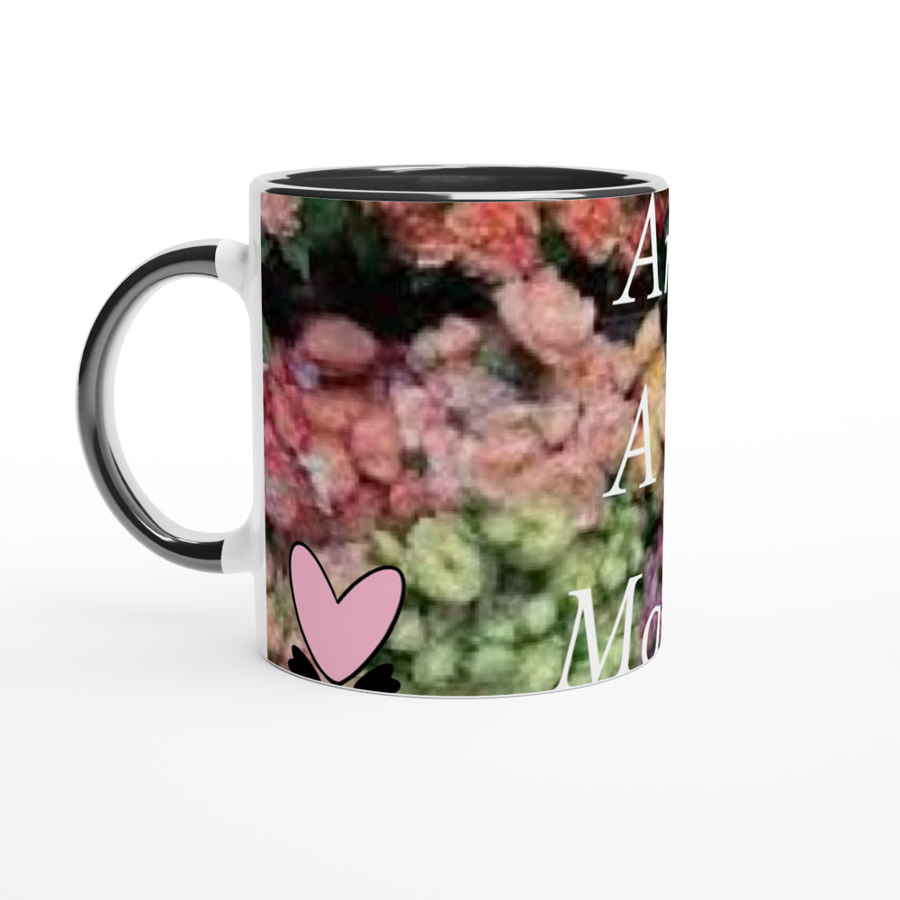 White 11oz Ceramic Mug with Color Inside