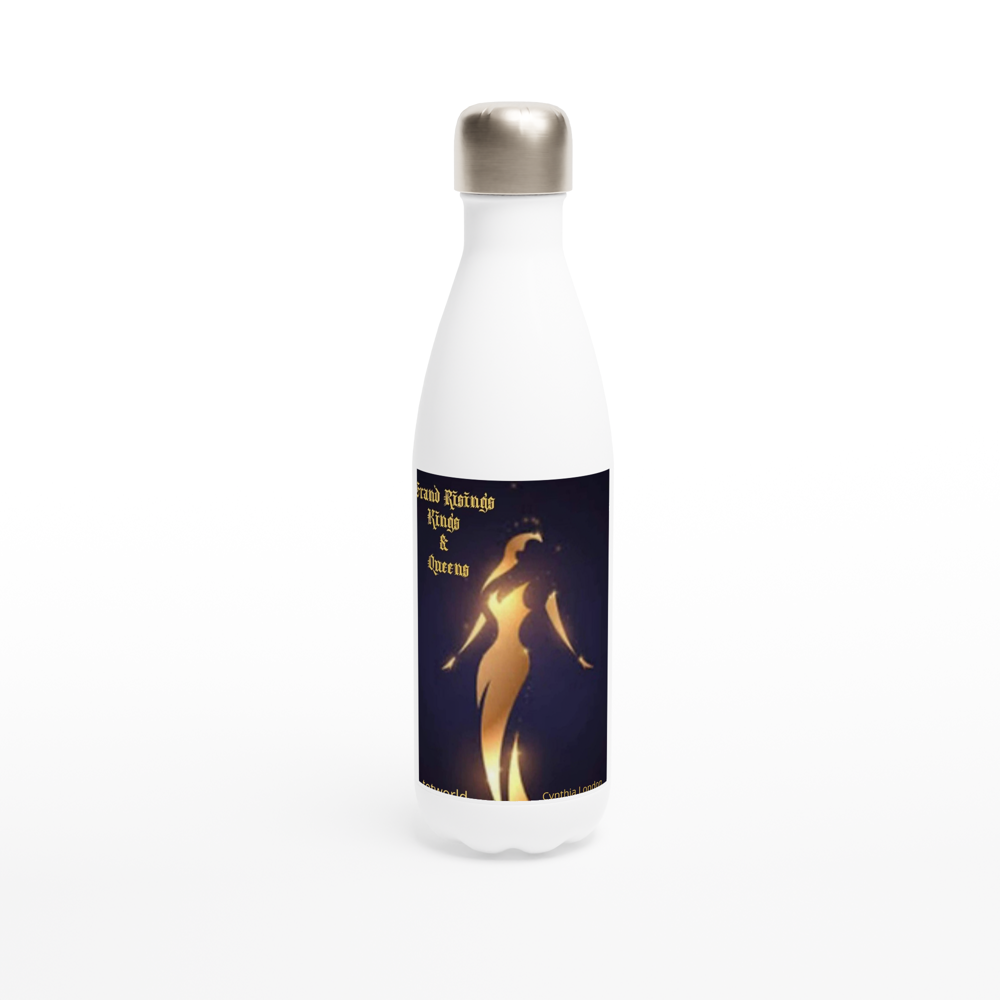 White 17oz Stainless Steel Water Bottle