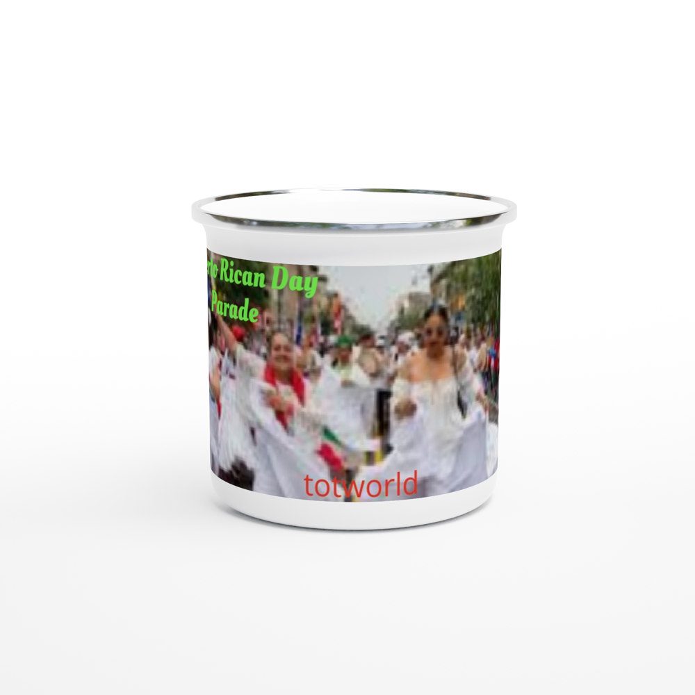 White 12oz Enamel Mug