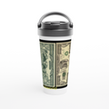 White 15oz Stainless Steel Travel Mug