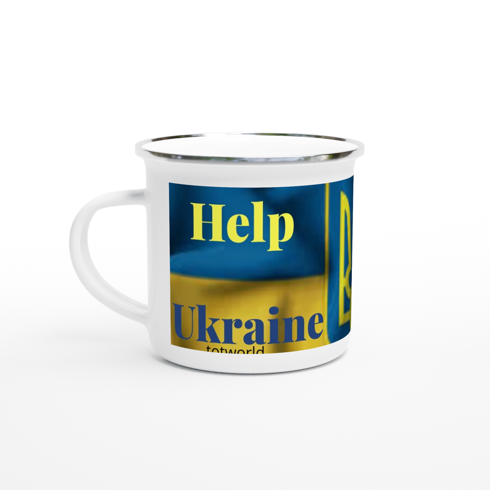 White 12oz Enamel Mug