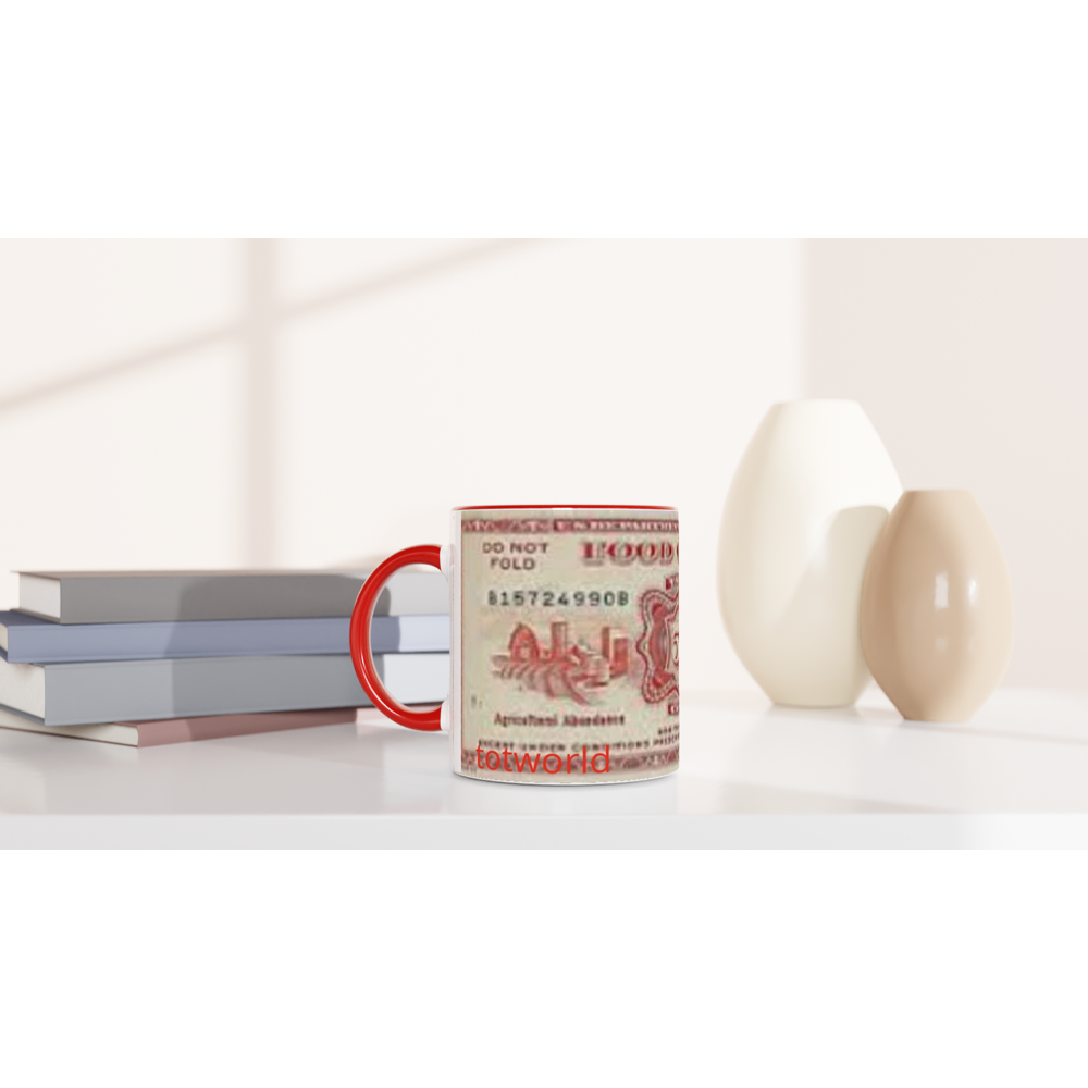 White 11oz Ceramic Mug with Color Inside