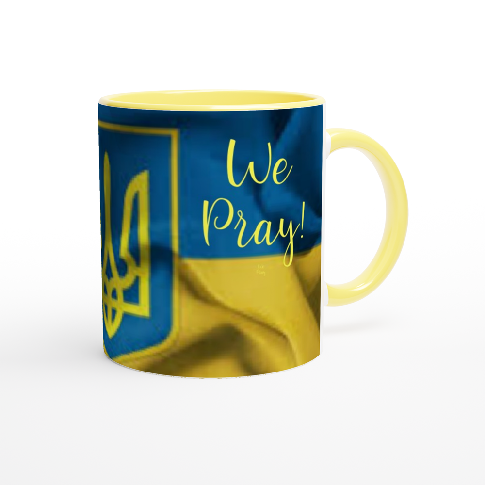 White 11oz Ceramic Mug with Color Inside