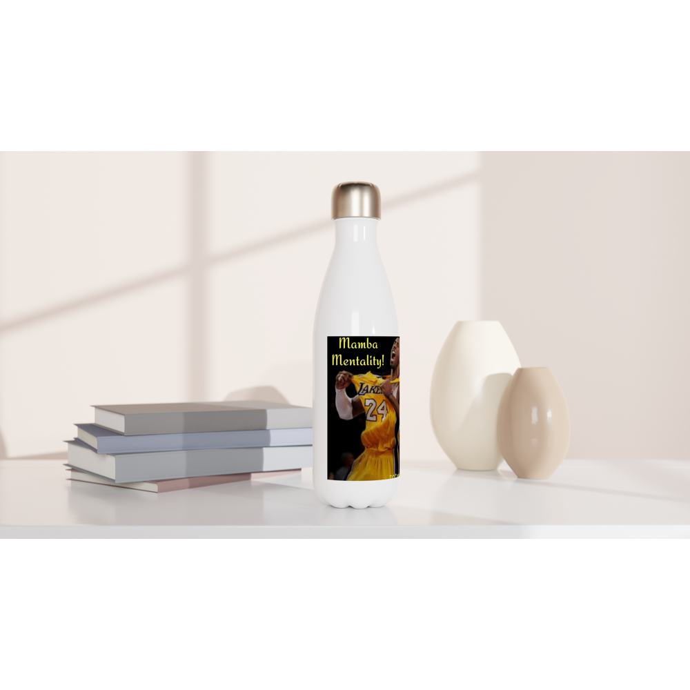 White 17oz Stainless Steel Water Bottle