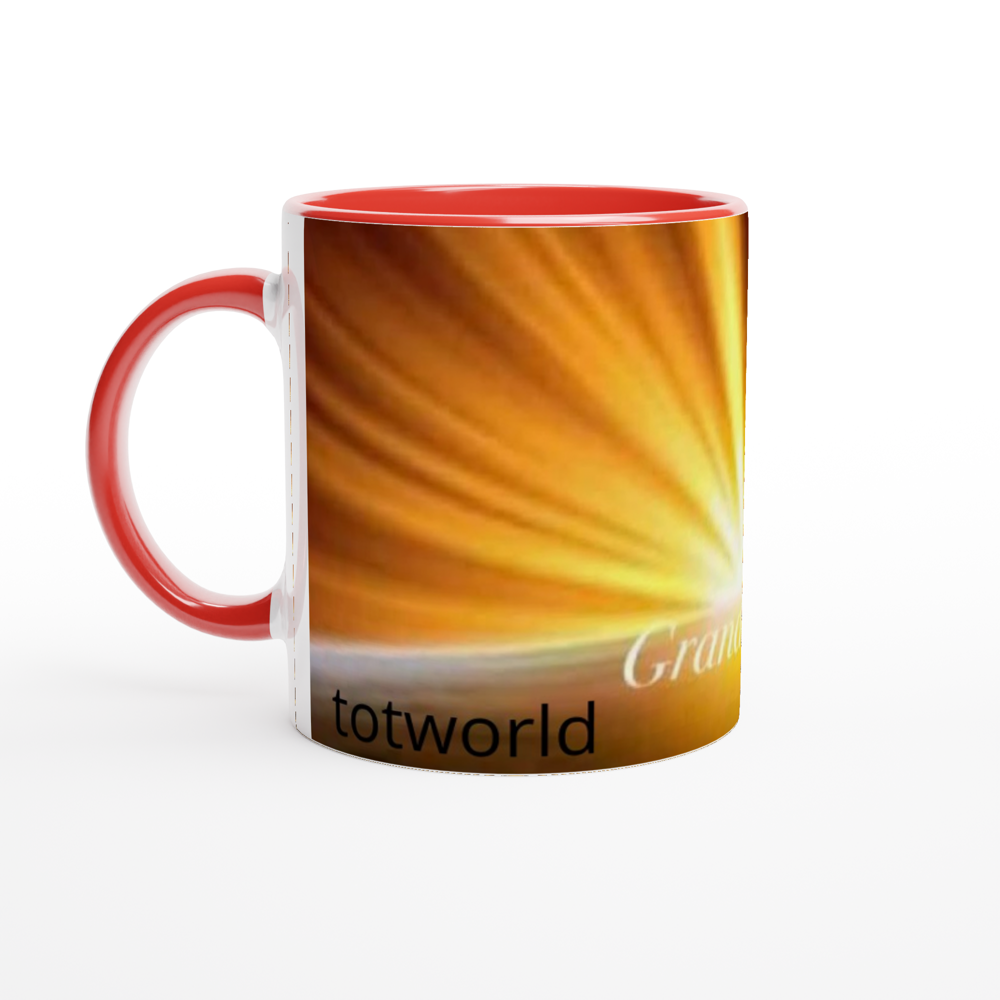 White 11oz Ceramic Mug with Color Inside