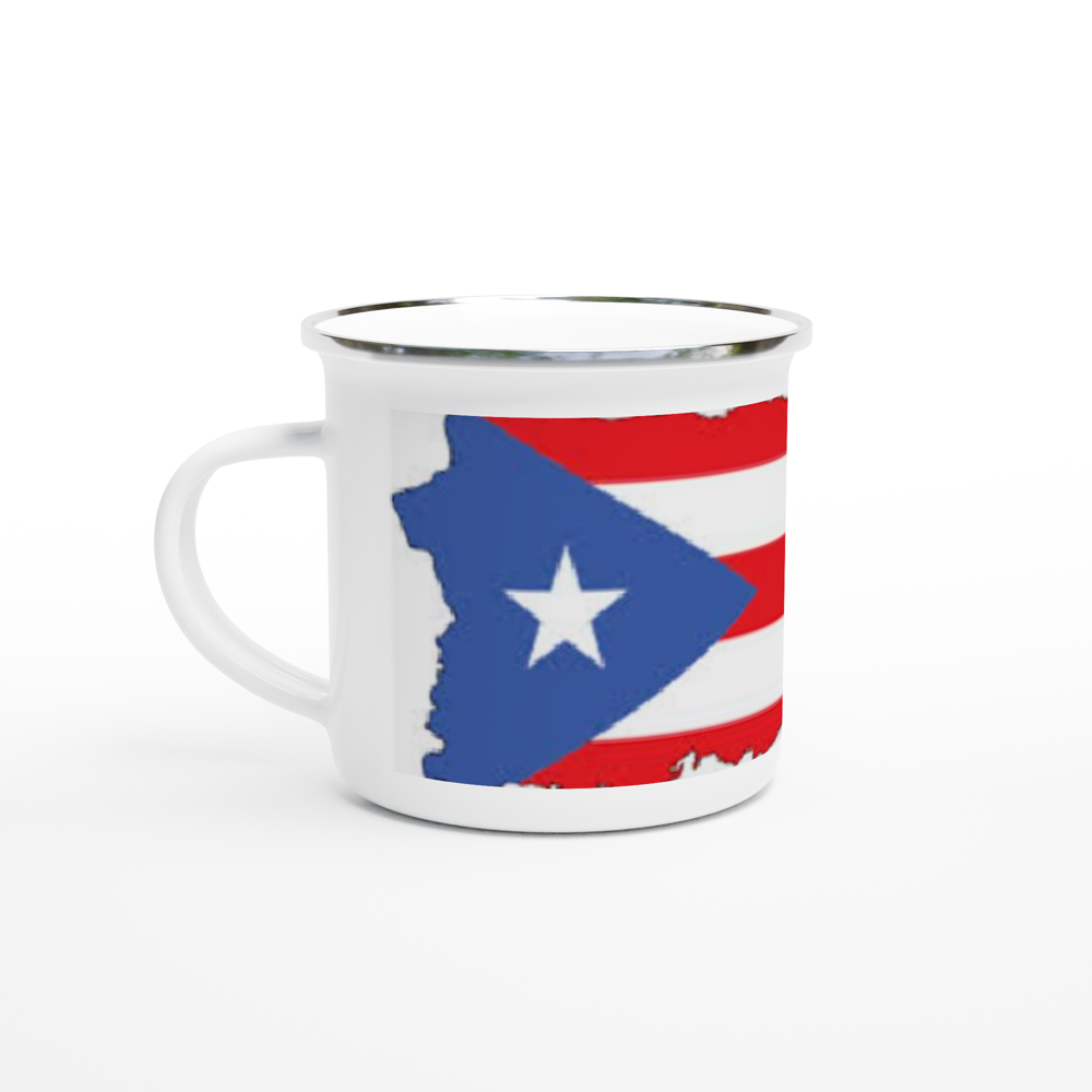 White 12oz Enamel Mug