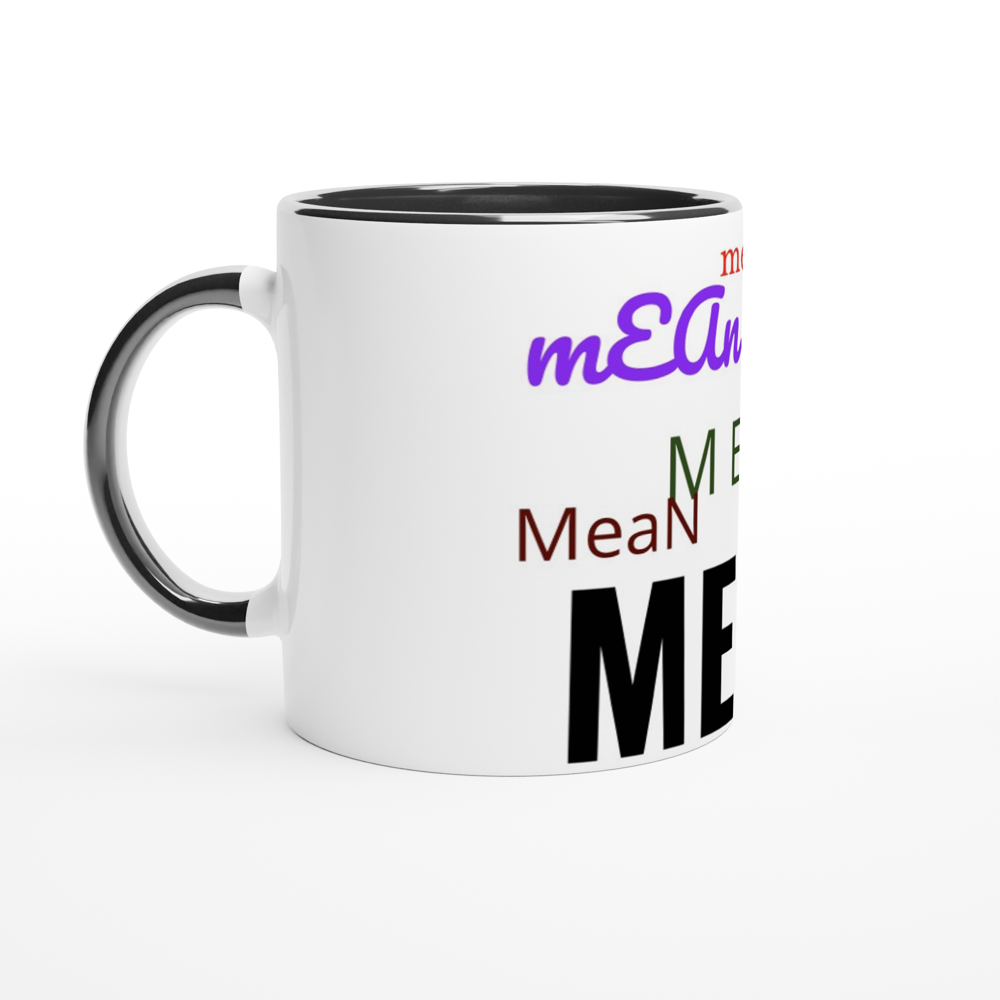 White 11oz Ceramic Mug with Color Inside