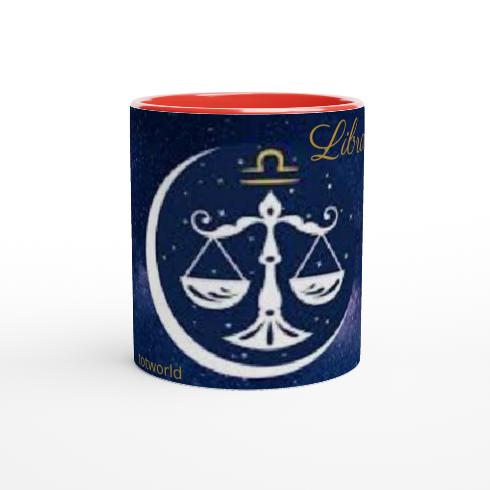 White 11oz Ceramic Mug with Color Inside