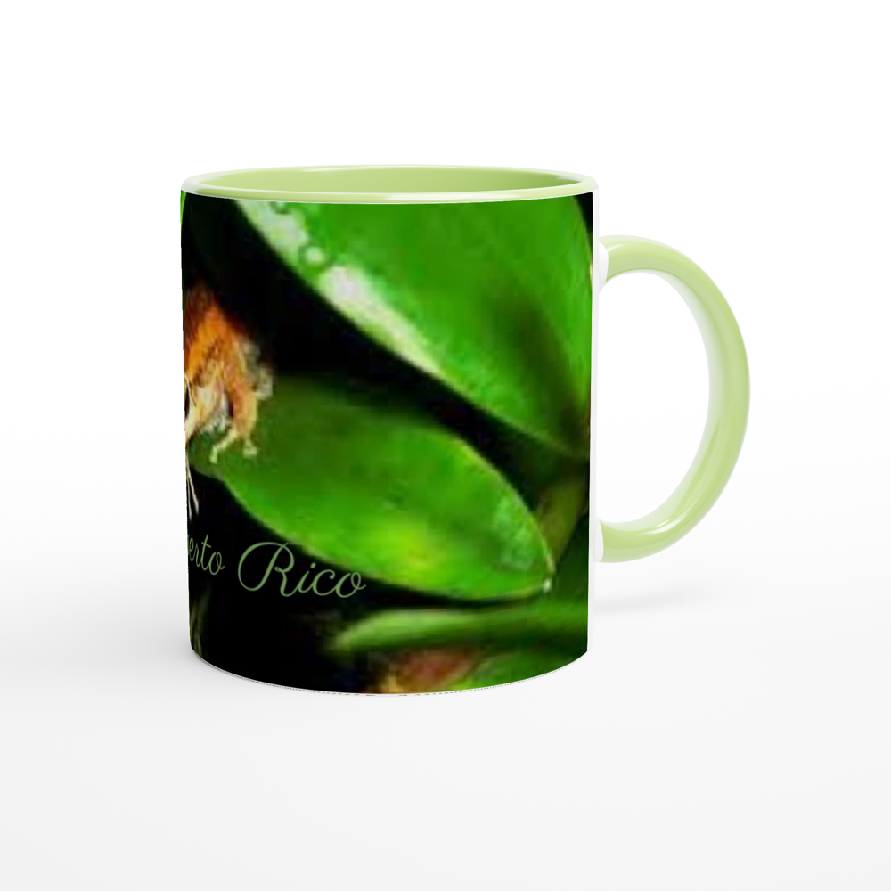 White 11oz Ceramic Mug with Color Inside