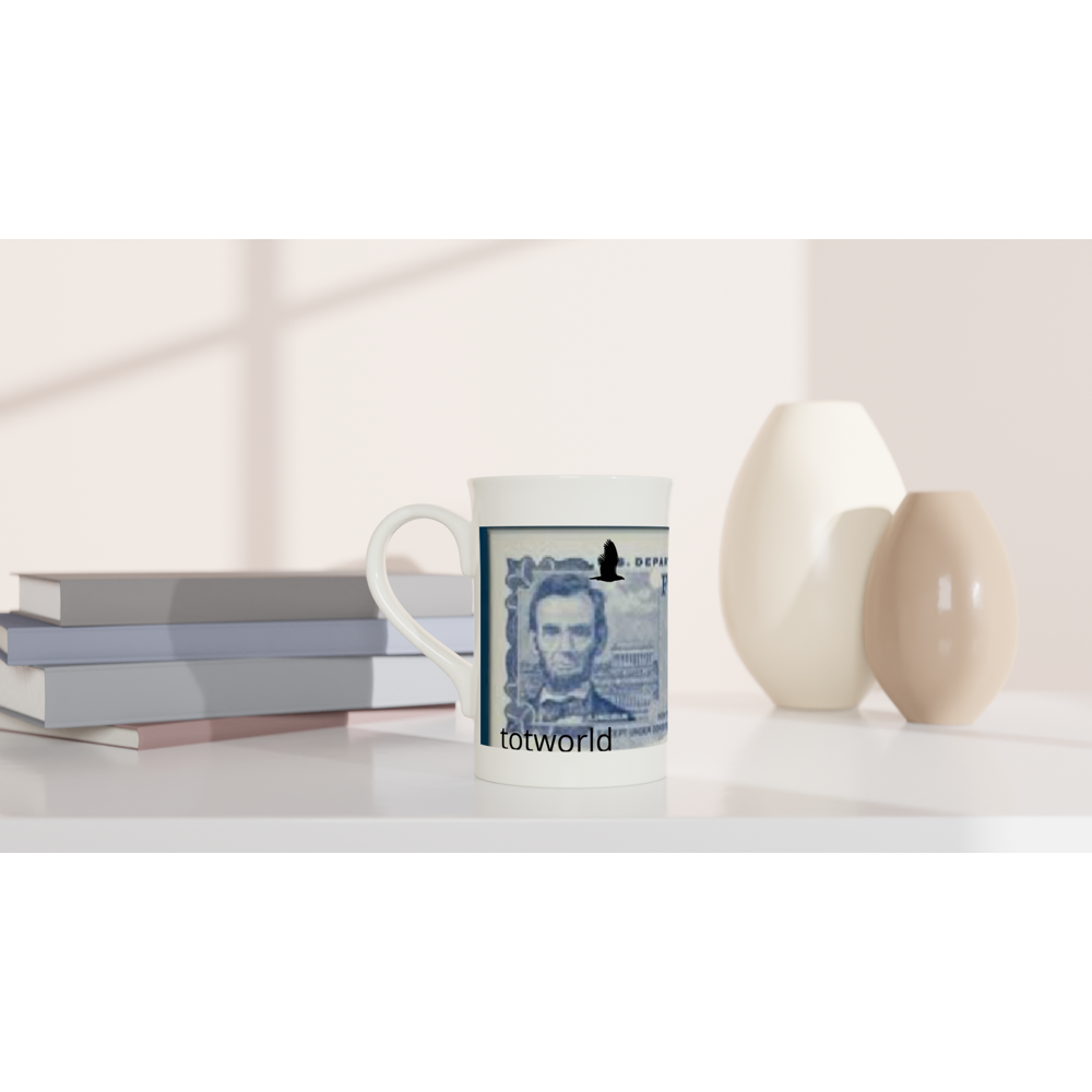 White 10oz Porcelain Slim Mug