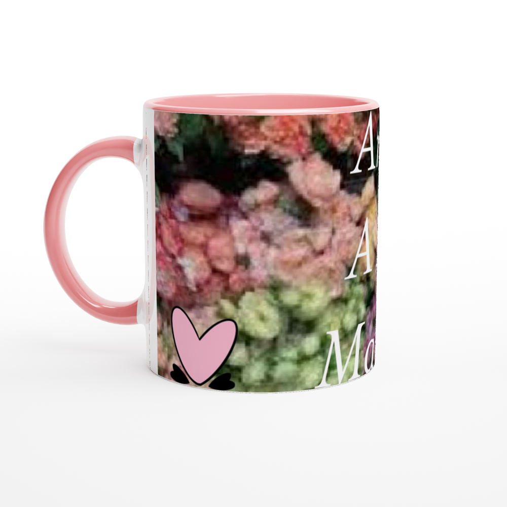 White 11oz Ceramic Mug with Color Inside