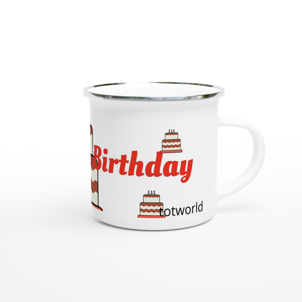 White 12oz Enamel Mug