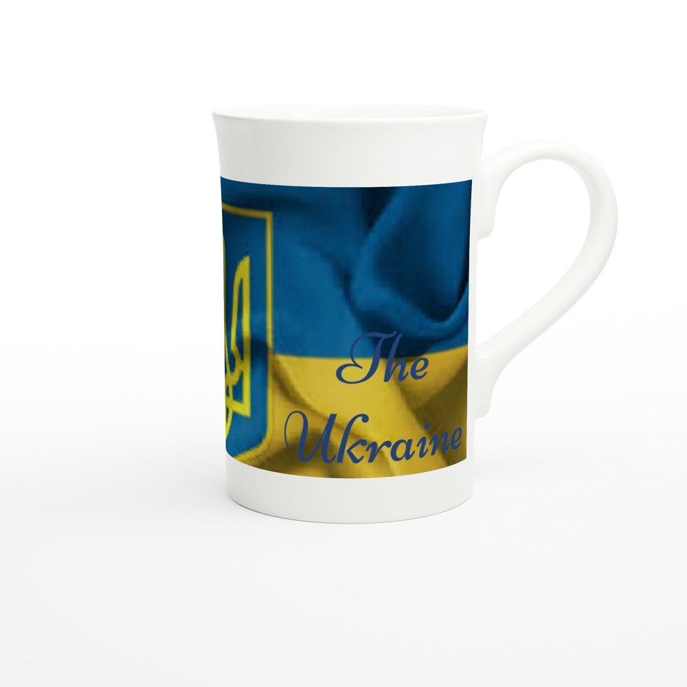 White 10oz Porcelain Slim Mug