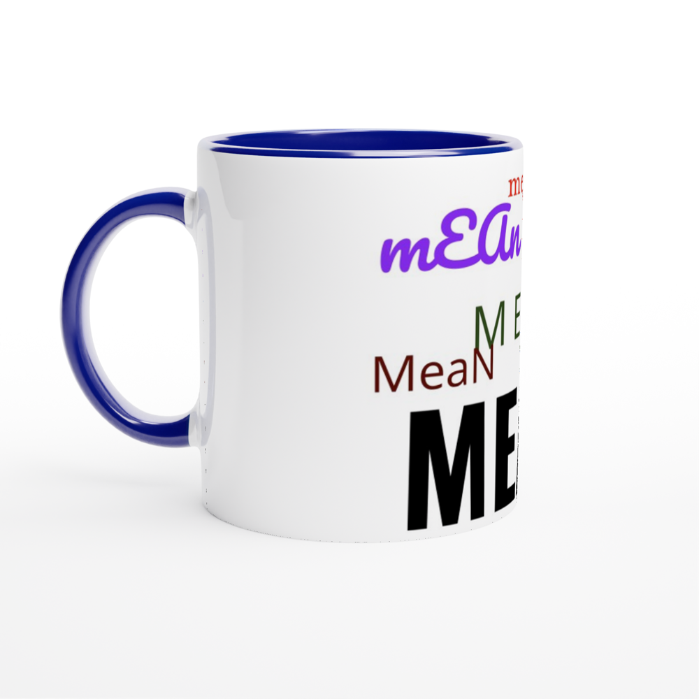 White 11oz Ceramic Mug with Color Inside