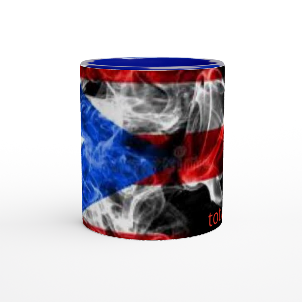 White 11oz Ceramic Mug with Color Inside