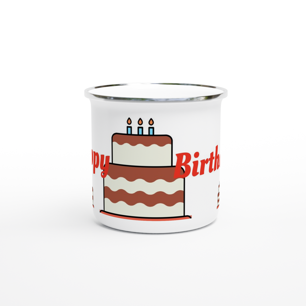 White 12oz Enamel Mug