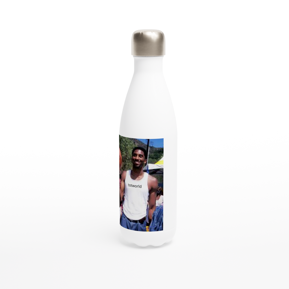White 17oz Stainless Steel Water Bottle
