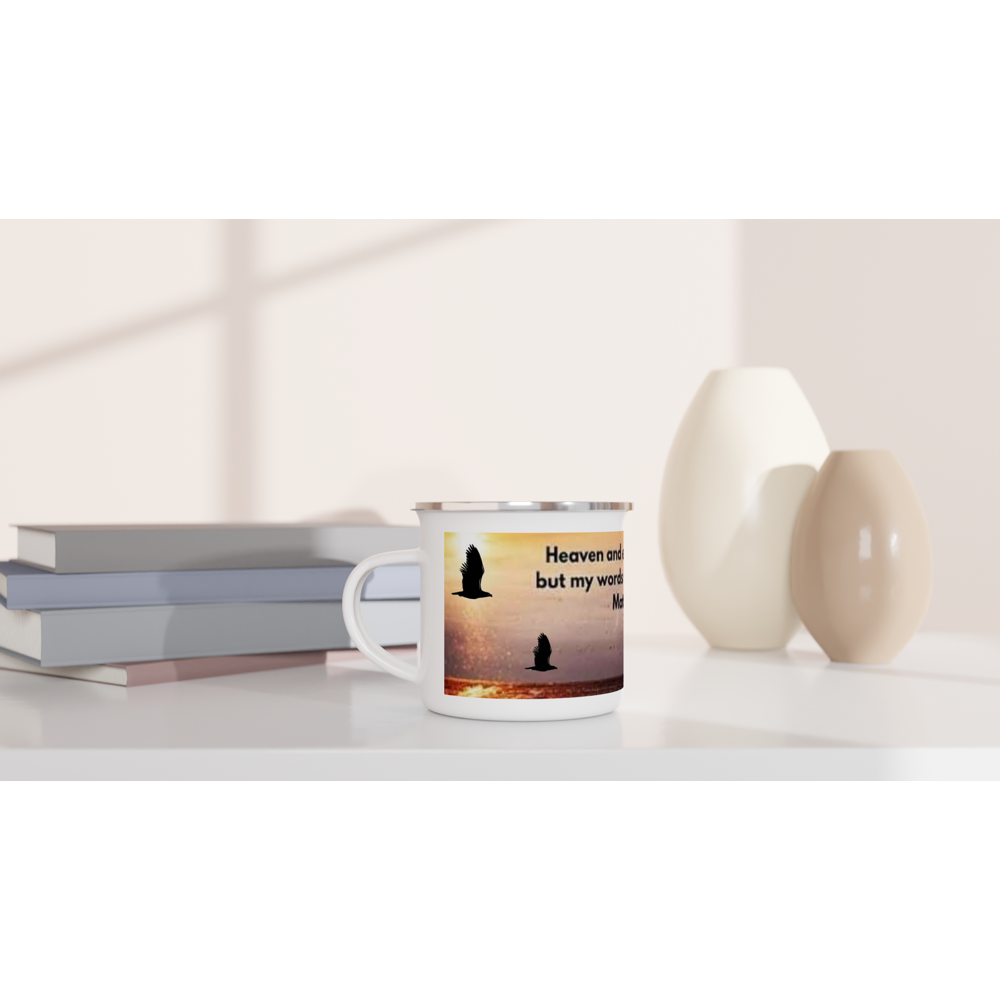 White 12oz Enamel Mug