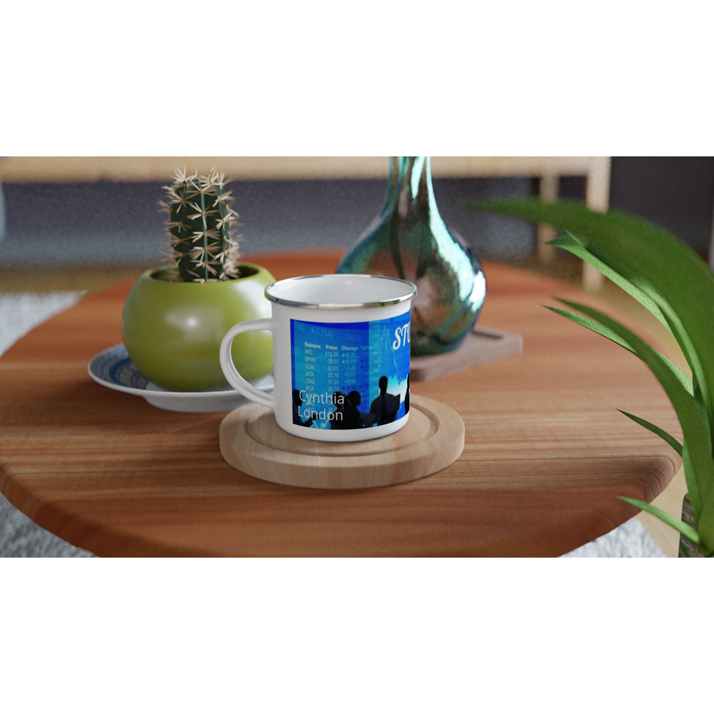 White 12oz Enamel Mug