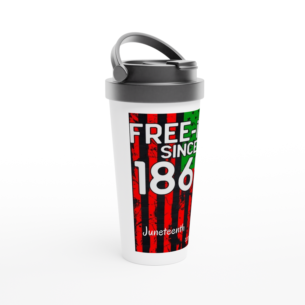 White 15oz Stainless Steel Travel Mug