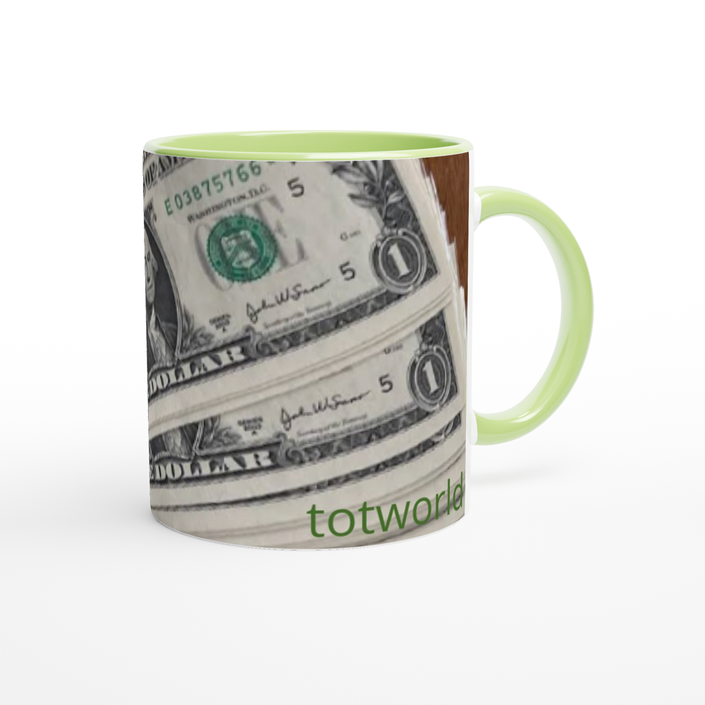 White 11oz Ceramic Mug with Color Inside