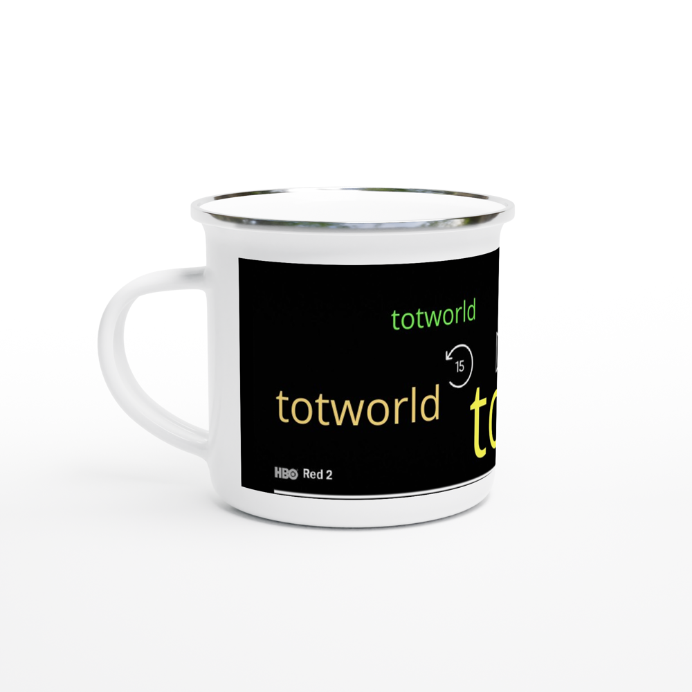 White 12oz Enamel Mug