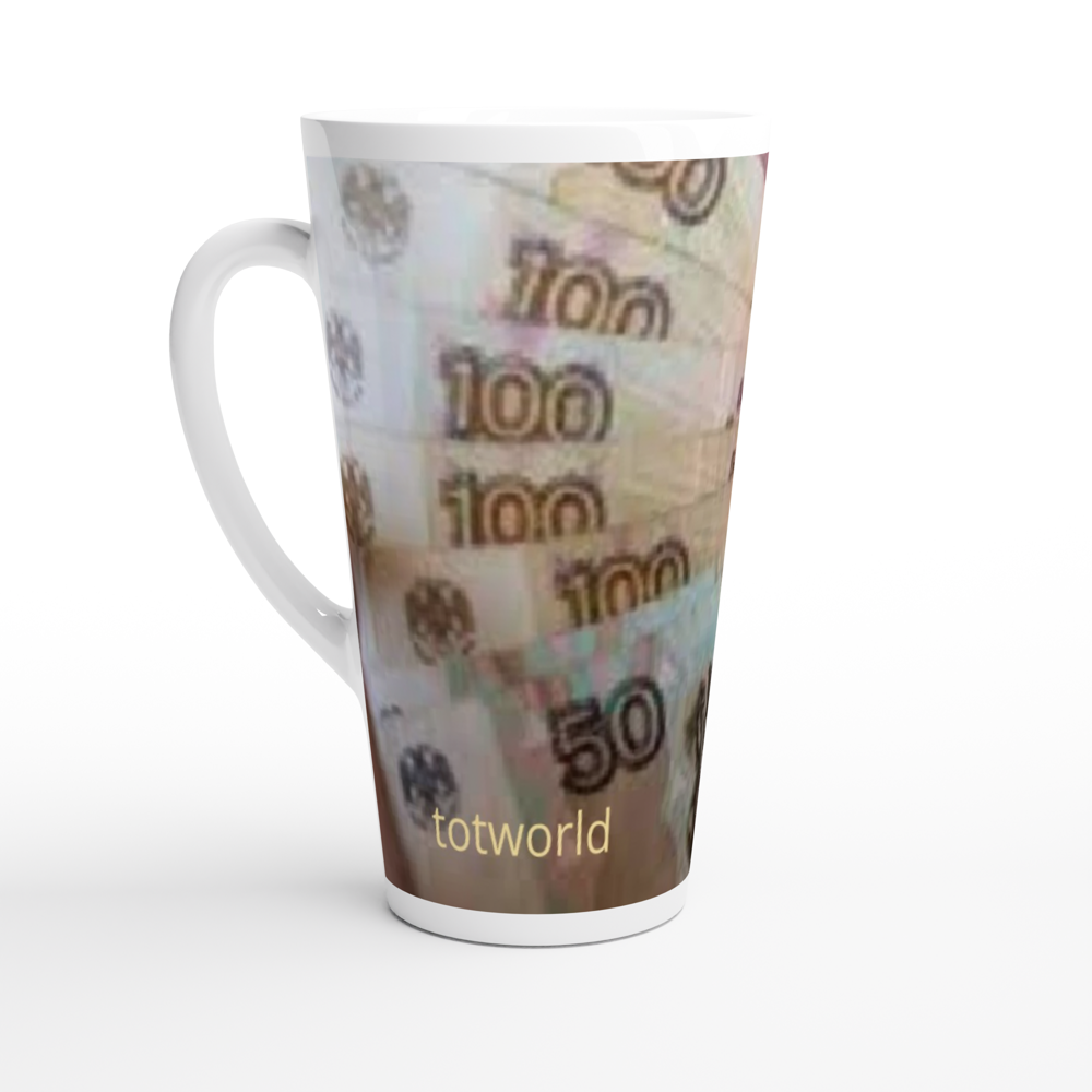 White Latte 17oz Ceramic Mug