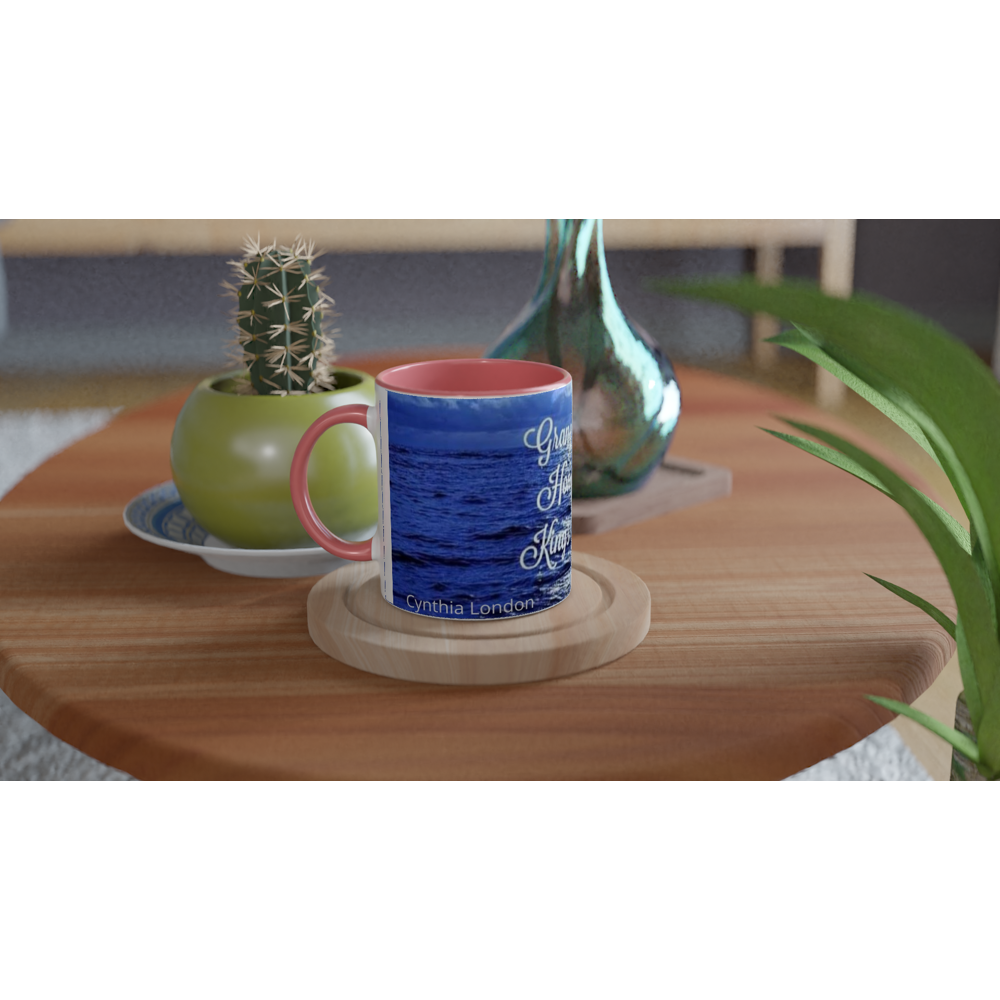 White 11oz Ceramic Mug with Color Inside