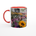 White 11oz Ceramic Mug with Color Inside