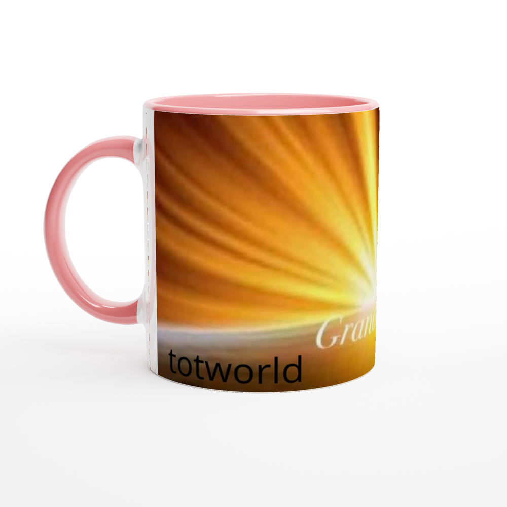 White 11oz Ceramic Mug with Color Inside