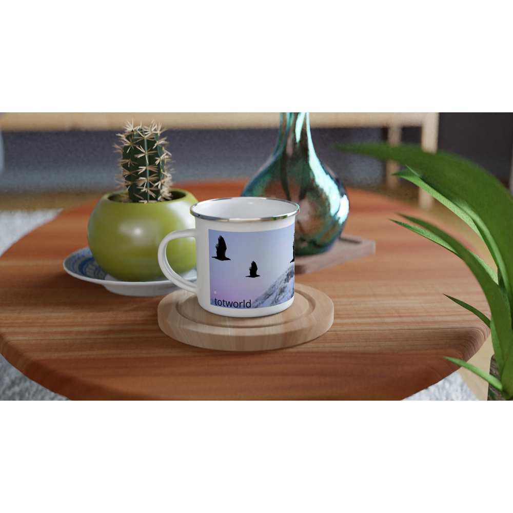 White 12oz Enamel Mug
