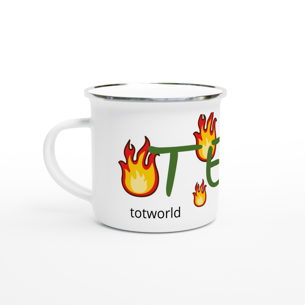 White 12oz Enamel Mug