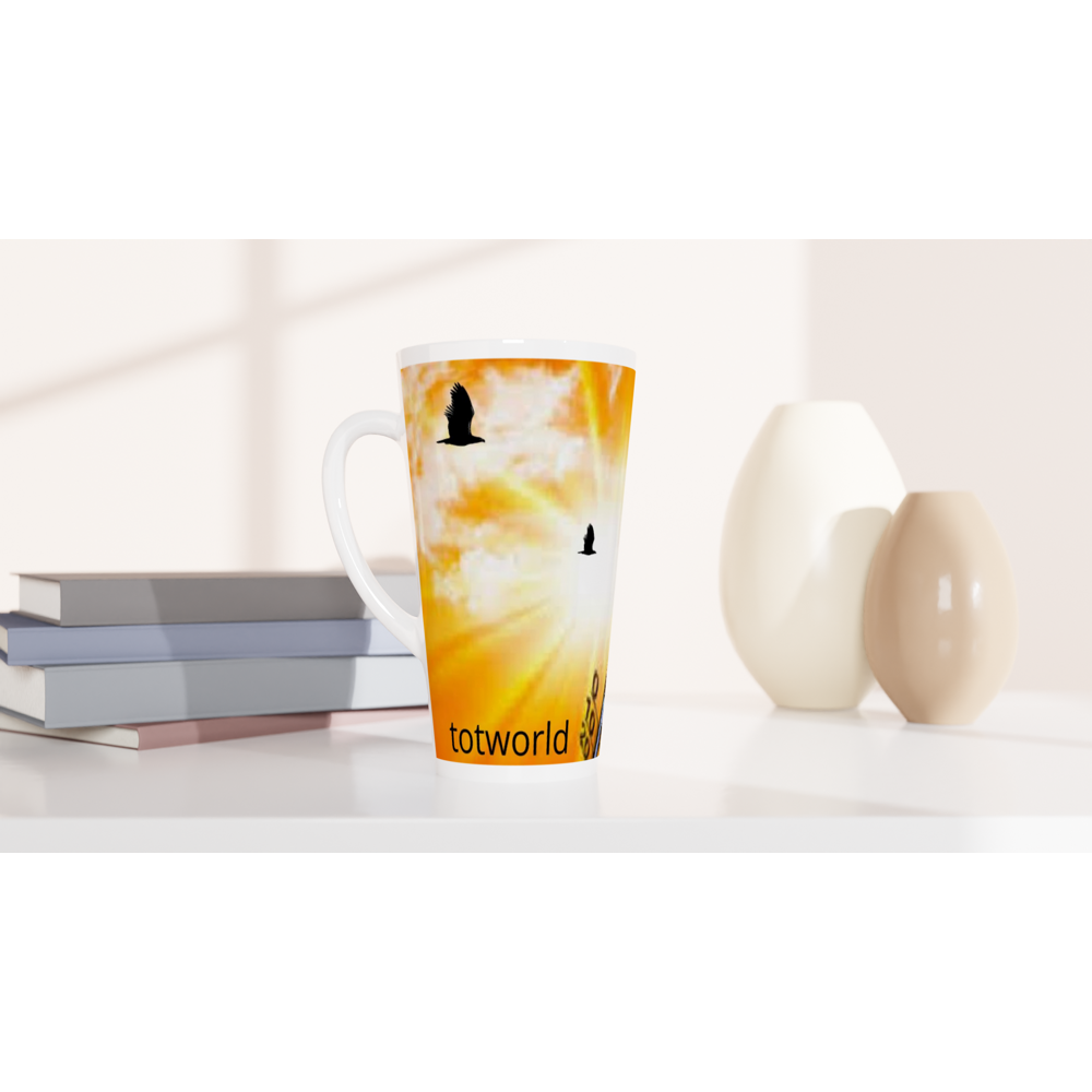White Latte 17oz Ceramic Mug