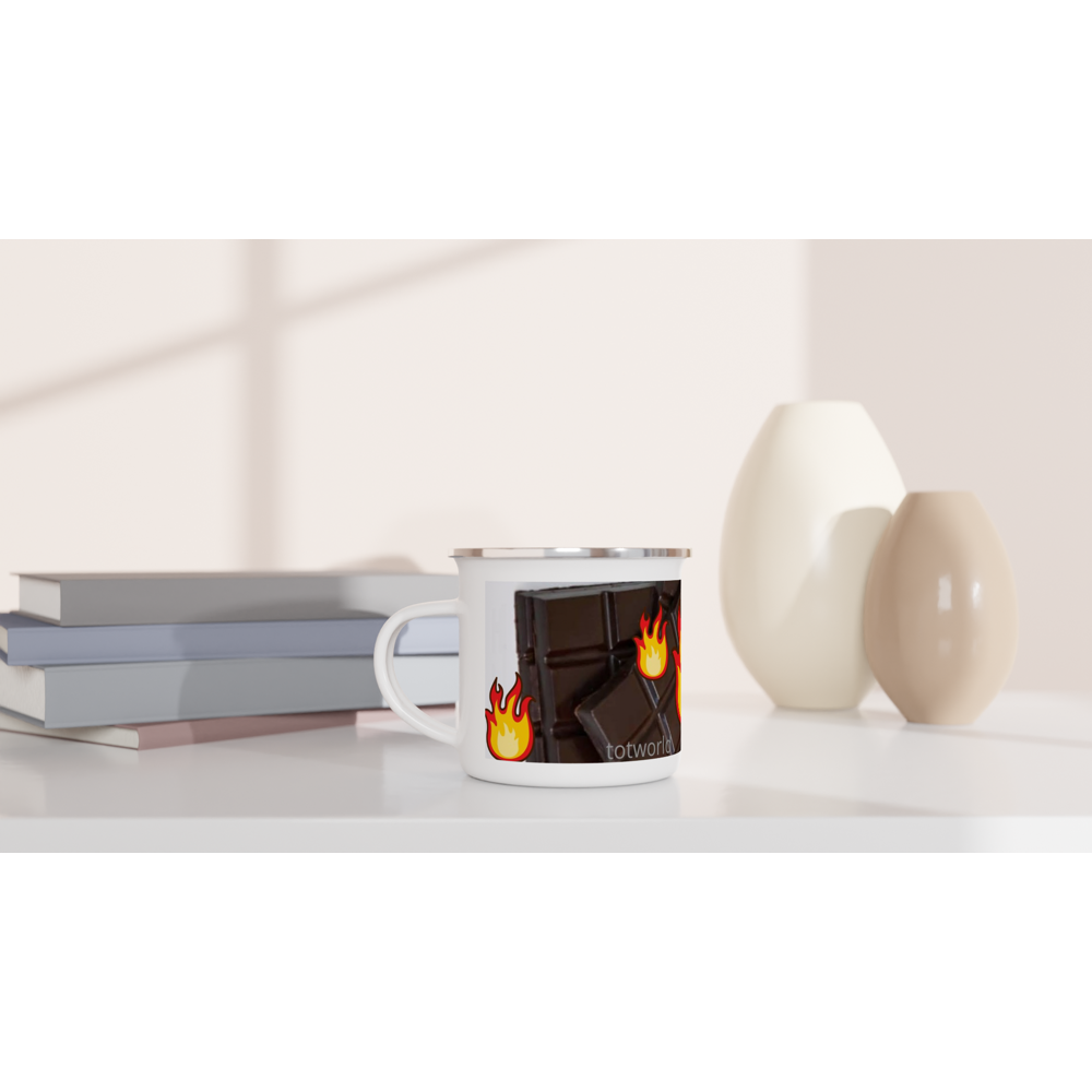 White 12oz Enamel Mug