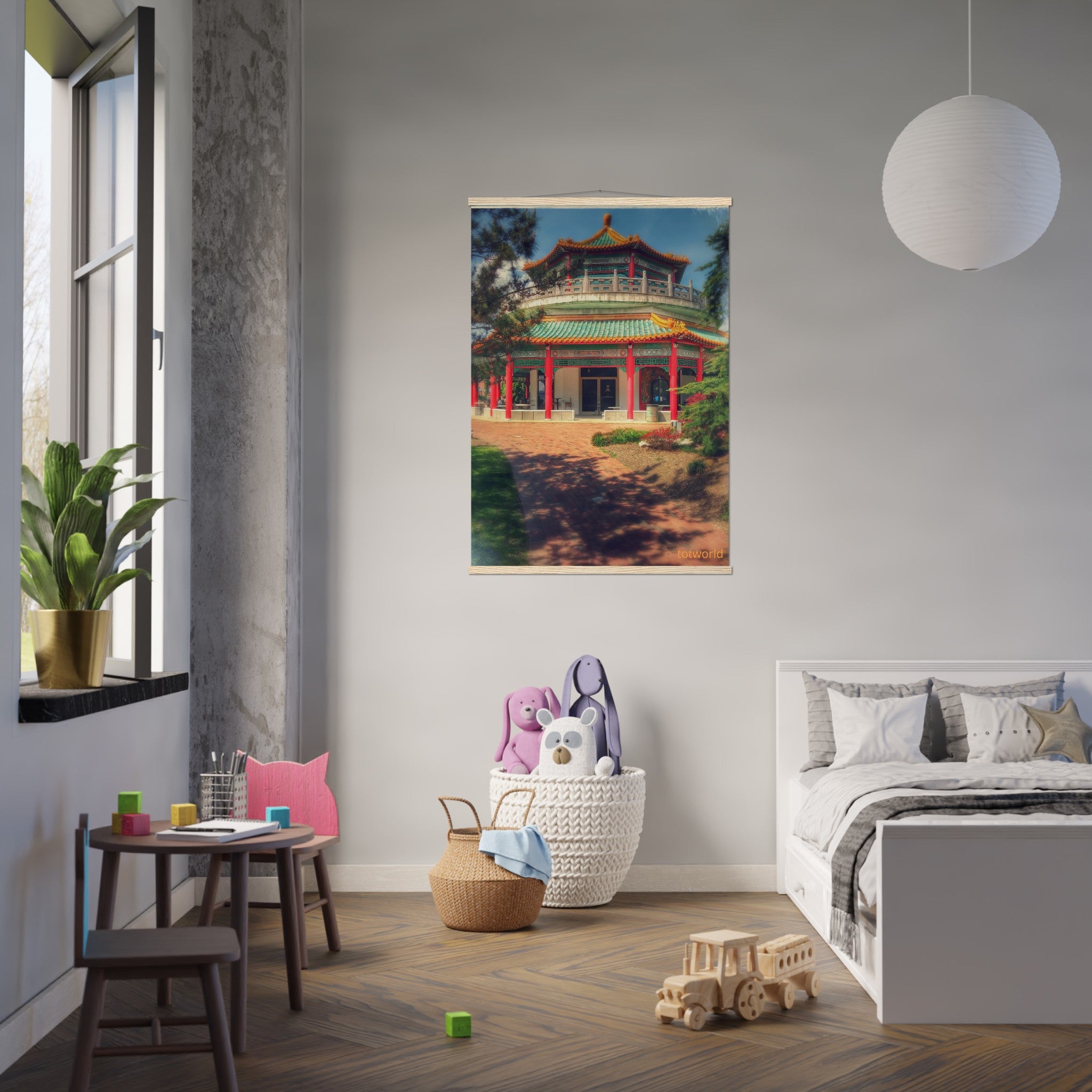 Classic Semi-Glossy Paper Poster with Hanger