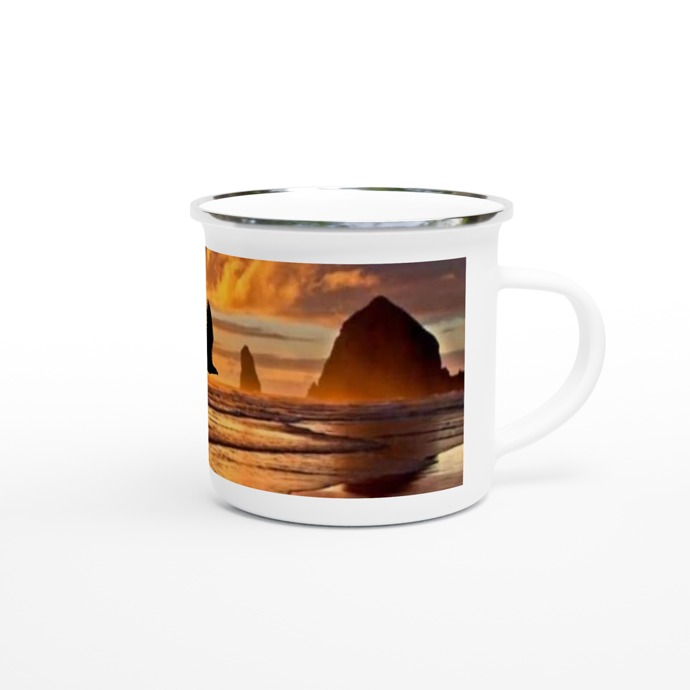 White 12oz Enamel Mug