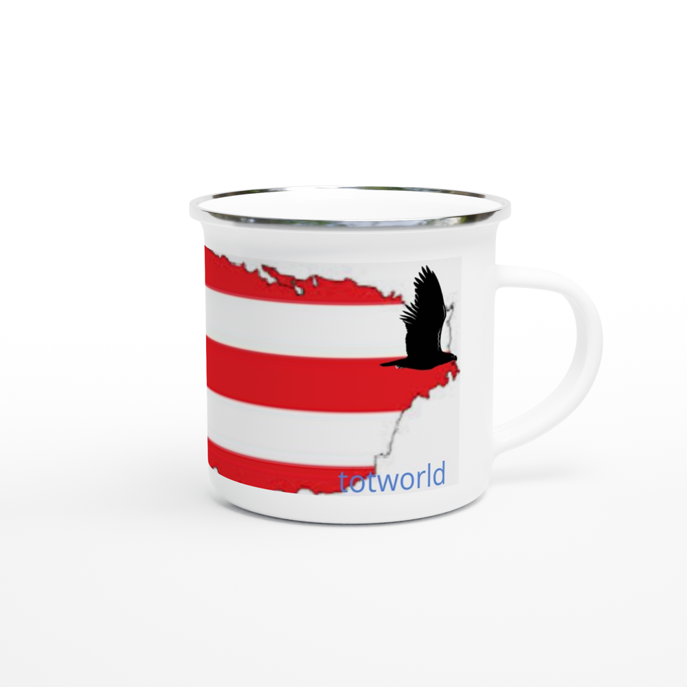 White 12oz Enamel Mug