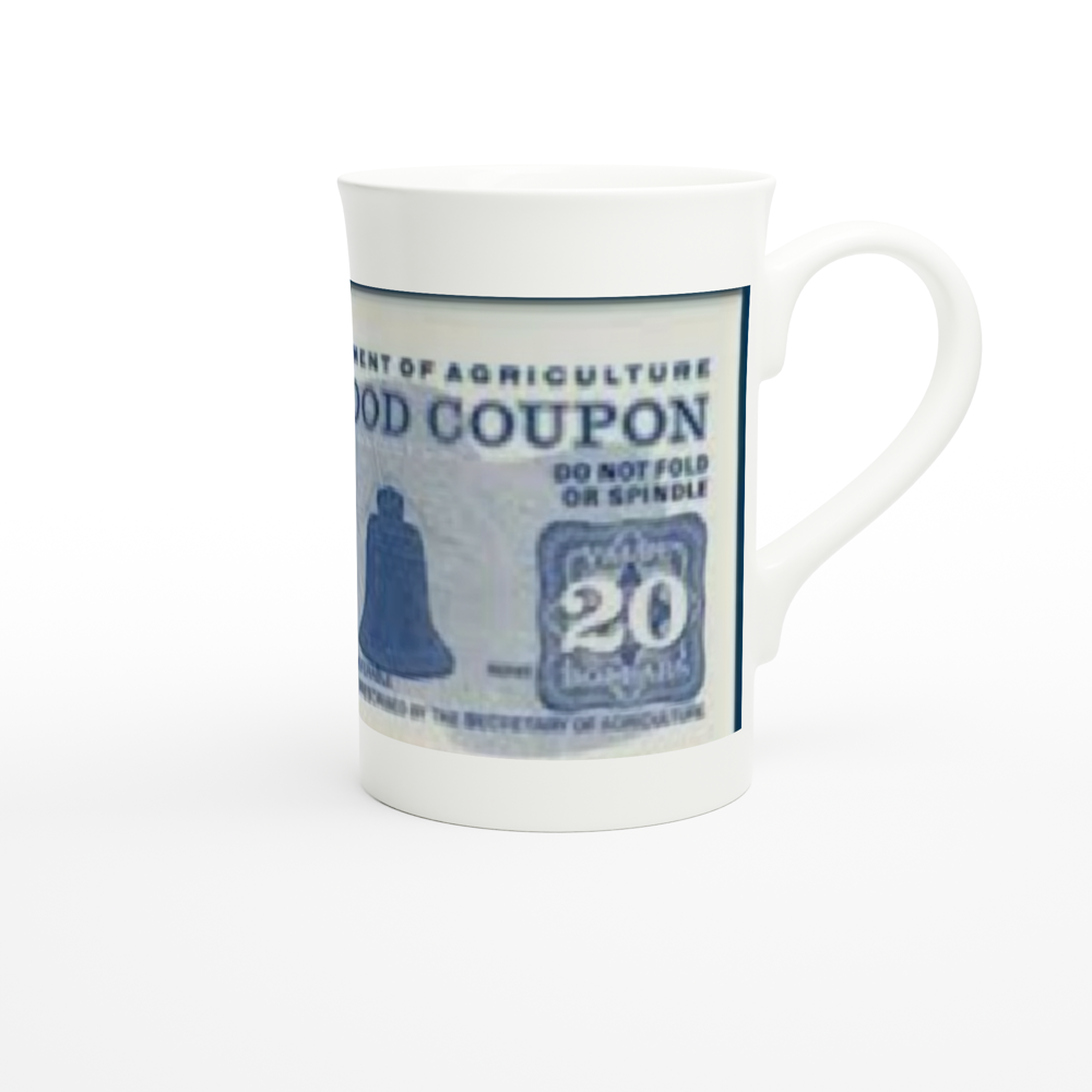 White 10oz Porcelain Slim Mug