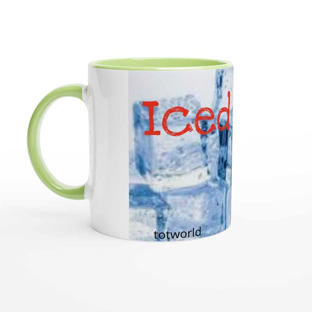 White 11oz Ceramic Mug with Color Inside