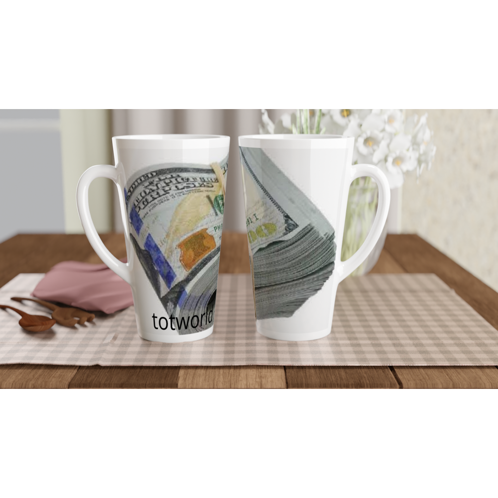 White Latte 17oz Ceramic Mug