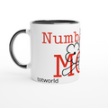White 11oz Ceramic Mug with Color Inside