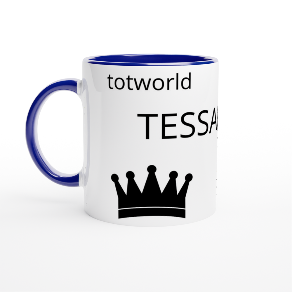 White 11oz Ceramic Mug with Color Inside